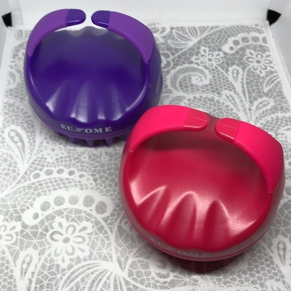 NEW Scalp Massager Shampoo Brush Scalp Brush Hair Scrubber NWT pack of 2 - Picture 4 of 9